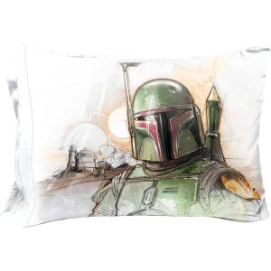 imageJay Franco Star Wars The Book of Boba Fett 1 Single Reversible Pillowcase  Kids Super Soft BeddingWhite  Boba Fett