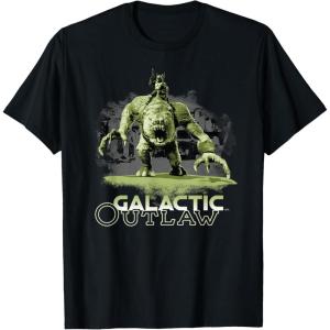imageStar Wars The Book of Boba Fett Galactic Outlaw Rancor Rider TShirtBlack