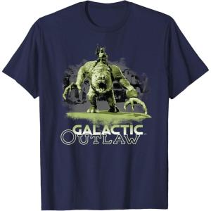 imageStar Wars The Book of Boba Fett Galactic Outlaw Rancor Rider TShirtNavy Blue