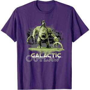 imageStar Wars The Book of Boba Fett Galactic Outlaw Rancor Rider TShirtPurple