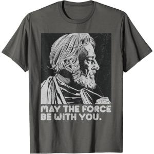 imageStar Wars Vintage ObiWan Kenobi May the Force Be With You TShirtAsphalt Grey