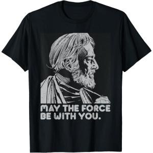 imageStar Wars Vintage ObiWan Kenobi May the Force Be With You TShirtBlack
