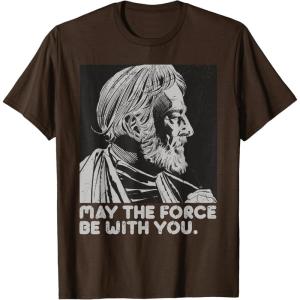 imageStar Wars Vintage ObiWan Kenobi May the Force Be With You TShirtBrown