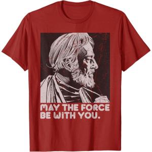 imageStar Wars Vintage ObiWan Kenobi May the Force Be With You TShirtCranberry Red