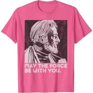 imageStar Wars Vintage ObiWan Kenobi May the Force Be With You TShirtPink Heather