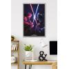 imageTrends International Star Wars ObiWan Kenobi  Duel Wall Poster 22375quot x 34quot Premium Unframed VersionGray Framed Version
