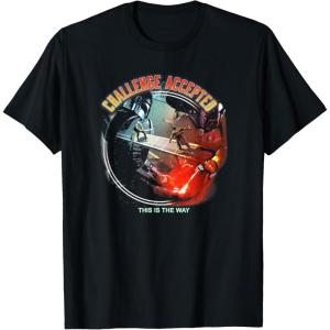 imageStar Wars The Book Of Boba Fett Challenge Accepted TShirtBlack