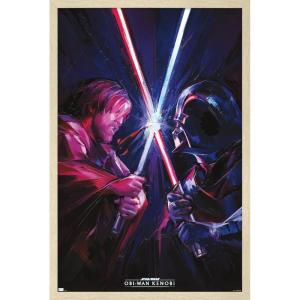 imageTrends International Star Wars ObiWan Kenobi  Duel Wall Poster 22375quot x 34quot Premium Unframed VersionBlonde Framed Version