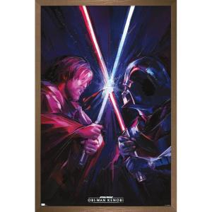 imageTrends International Star Wars ObiWan Kenobi  Duel Wall Poster 22375quot x 34quot Premium Unframed VersionBronze Framed Version