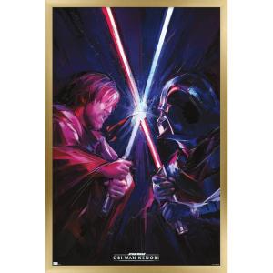 imageTrends International Star Wars ObiWan Kenobi  Duel Wall Poster 22375quot x 34quot Premium Unframed VersionGold Framed Version