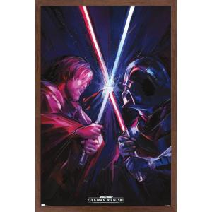 imageTrends International Star Wars ObiWan Kenobi  Duel Wall Poster 22375quot x 34quot Premium Unframed VersionMahogany Framed Version