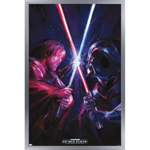 imageTrends International Star Wars ObiWan Kenobi  Duel Wall Poster 22375quot x 34quot Premium Unframed VersionSilver Framed Version