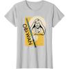 imageStar Wars Master ObiWan Kenobi Jedi Knight TShirtSilver Grey