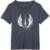 imageStar Wars ObiWan Kenobi Jedi Order TShirtHeather Blue