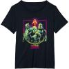imageStar Wars The Book Of Boba Fett Group Retro Mandalorians TShirtBlack
