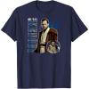 imageStar Wars  Obiwan Kenobi Bootleg TShirtNavy Blue