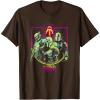 imageStar Wars The Book Of Boba Fett Group Retro Mandalorians TShirtBrown