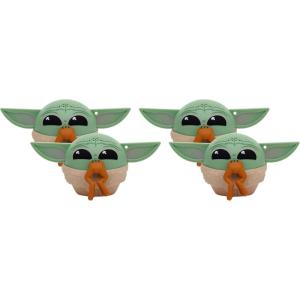 imageBitty Boomers Star Wars Book of Boba Fett  Boba Fett Mini Bluetooth Speaker Olive Green 23 inches1 Count Pack of 4