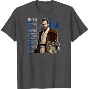 imageStar Wars  Obiwan Kenobi Bootleg TShirtDark Heather Grey