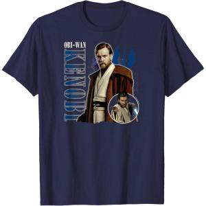 imageStar Wars  Obiwan Kenobi Bootleg TShirtNavy Blue