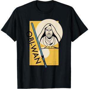 imageStar Wars Master ObiWan Kenobi Jedi Knight TShirtBlack