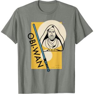 imageStar Wars Master ObiWan Kenobi Jedi Knight TShirtOlive Heather
