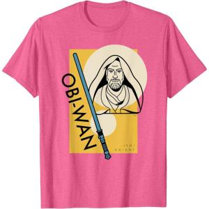 imageStar Wars Master ObiWan Kenobi Jedi Knight TShirtPink Heather
