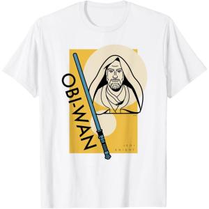 imageStar Wars Master ObiWan Kenobi Jedi Knight TShirtWhite