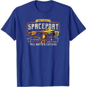 imageStar Wars The Book Of Boba Fett Peli Mottos Customs TShirtRoyal Blue