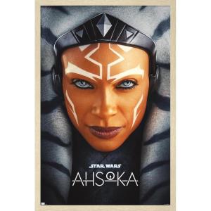 imageTrends International Star Wars Ahsoka  One Sheet Wall Poster 34L x 224W Premium Unframed VersionBlonde Framed Version