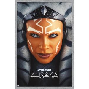 imageTrends International Star Wars Ahsoka  One Sheet Wall Poster 34L x 224W Premium Unframed VersionGray Framed Version