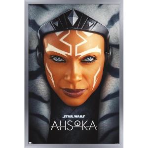 imageTrends International Star Wars Ahsoka  One Sheet Wall Poster 34L x 224W Premium Unframed VersionSilver Framed Version