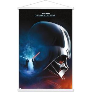 imageTrends International Star Wars ObiWan Kenobi  Darth Vader Collage Wall Poster 22375quot x 34quot Premium Unframed VersionPremium Print and White Hanger Bundle
