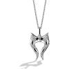 imageJewelili Star Wars Fine Jewelry Ahsoka Tano Womens Pendant 16 CtTw Diamonds Sterling Silver