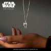 imageJewelili Star Wars Fine Jewelry Ahsoka Tano Womens Pendant 16 CtTw Diamonds Sterling Silver