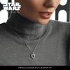imageJewelili Star Wars Fine Jewelry Ahsoka Tano Womens Pendant 16 CtTw Diamonds Sterling Silver