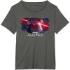 imageStar Wars Ahsoka Part Four Lightsaber Duel vs Marrok Disney TShirtAsphalt Grey