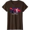 imageStar Wars Ahsoka Part Four Lightsaber Duel vs Marrok Disney TShirtBrown