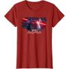 imageStar Wars Ahsoka Part Four Lightsaber Duel vs Marrok Disney TShirtCranberry Red