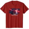 imageStar Wars Ahsoka Part Four Lightsaber Duel vs Marrok Disney TShirtCranberry Red