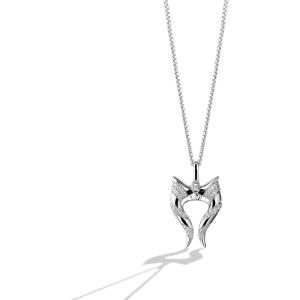 imageJewelili Star Wars Fine Jewelry Ahsoka Tano Womens Pendant 16 CtTw Diamonds Sterling Silver