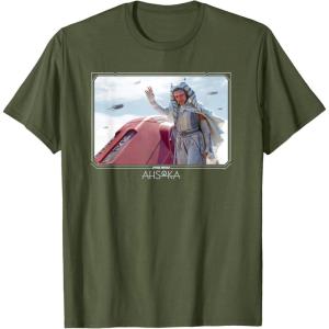 imageStar Wars Ahsoka Part 5 White Costume ampamp Purrgil StarWhales TShirtOlive Green