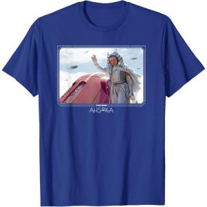 imageStar Wars Ahsoka Part 5 White Costume ampamp Purrgil StarWhales TShirtRoyal Blue