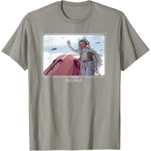 imageStar Wars Ahsoka Part 5 White Costume ampamp Purrgil StarWhales TShirtSlate Grey