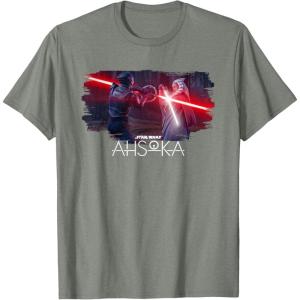 imageStar Wars Ahsoka Part Four Lightsaber Duel vs Marrok Disney TShirtOlive Heather