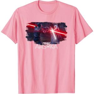 imageStar Wars Ahsoka Part Four Lightsaber Duel vs Marrok Disney TShirtPink