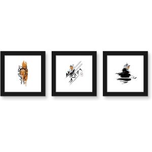 imageTrends International Gallery Pops Star Wars Ahsoka  Brush Art Wall Art Bundle 3Pack