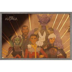 imageTrends International Star Wars Ahsoka  Painting Wall Poster 34L x 224W Premium Unframed VersionBarnwood Framed Version