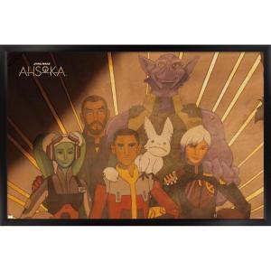 imageTrends International Star Wars Ahsoka  Painting Wall Poster 34L x 224W Premium Unframed VersionBlack Framed Version