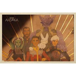 imageTrends International Star Wars Ahsoka  Painting Wall Poster 34L x 224W Premium Unframed VersionBlonde Framed Version